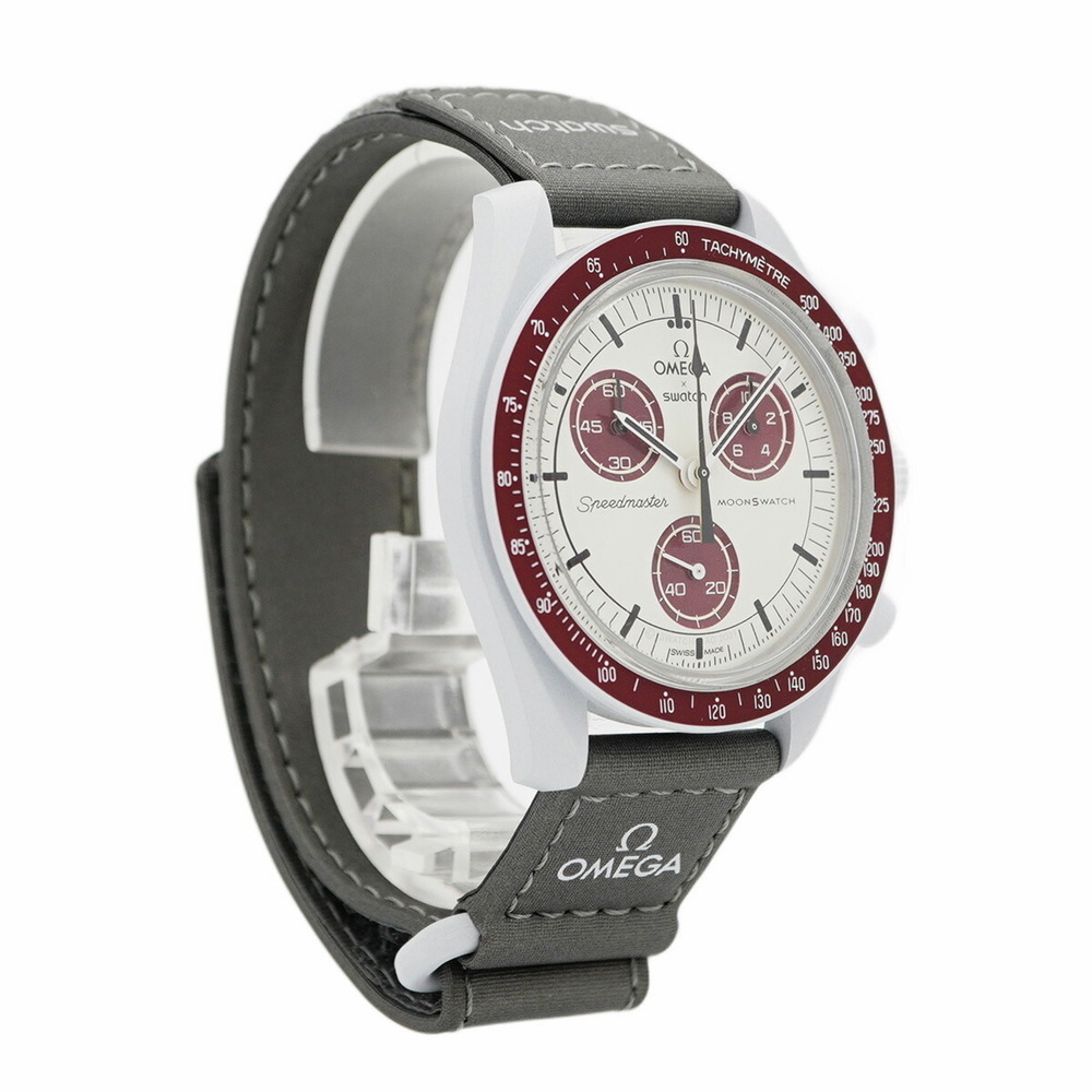 Swatch x Omega Mission to Pluto SO33M101 White Dial Men's Watch - Picture 4 of 11